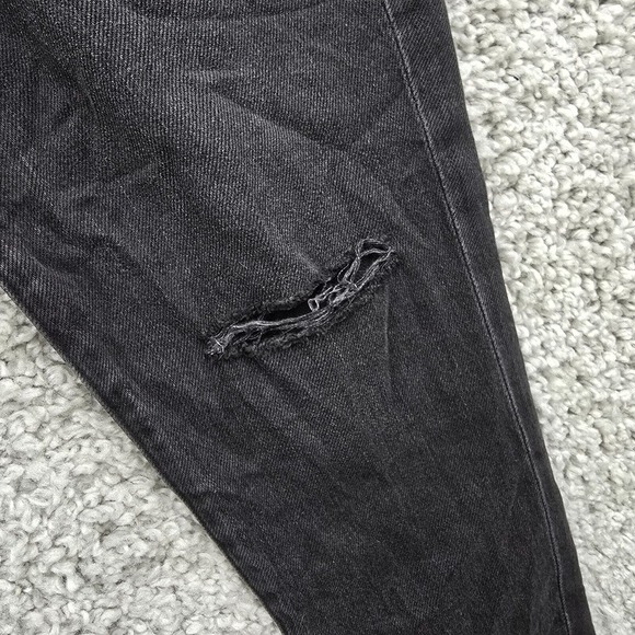 Frame Jeans Womens 29 Black Distressed Le Original Skinny High Rise Denim Punk - Picture 4 of 16